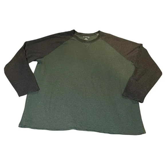 Orvis Classic Collection Shirt Long Sleeve Baseball‎ Green Raglan Men's XXL 2XL - Picture 1 of 6